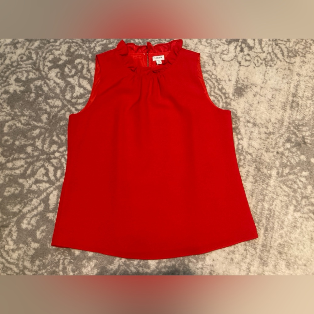 J. Crew Scarlet Sleeveless Blouse